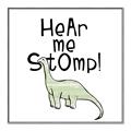Picture of Hear me Stomp Green  _GroupedProduct_Square_Mini_ _GroupedProduct_Square_Canvas_Framed_