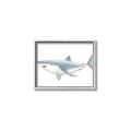 Picture of Great White Shark _GroupedProduct_Rectangle_Landscape_Mini_ _GroupedProduct_Rectangle_Landscape_Canvas_Framed_