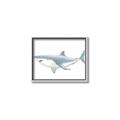 Picture of Great White Shark _GroupedProduct_Rectangle_Landscape_Mini_ _GroupedProduct_Rectangle_Landscape_Canvas_Framed_