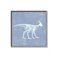 Picture of Blue X-ray Dino I _GroupedProduct_Square_Mini_ _GroupedProduct_Square_Canvas_Framed_
