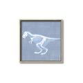 Picture of Blue X-ray Dino II _GroupedProduct_Square_Mini_ _GroupedProduct_Square_Canvas_Framed_