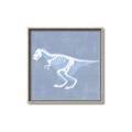 Picture of Blue X-ray Dino II _GroupedProduct_Square_Mini_ _GroupedProduct_Square_Canvas_Framed_