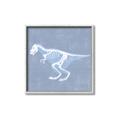Picture of Blue X-ray Dino II _GroupedProduct_Square_Mini_ _GroupedProduct_Square_Canvas_Framed_