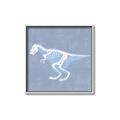 Picture of Blue X-ray Dino II _GroupedProduct_Square_Mini_ _GroupedProduct_Square_Canvas_Framed_