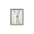Picture of Brown and White Llama _GroupedProduct_Rectangle_Portrait_Mini_ _GroupedProduct_Rectangle_Portrait_Canvas_Framed_