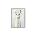 Picture of Brown and White Llama _GroupedProduct_Rectangle_Portrait_Mini_ _GroupedProduct_Rectangle_Portrait_Canvas_Framed_