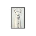 Picture of Brown and White Llama _GroupedProduct_Rectangle_Portrait_Mini_ _GroupedProduct_Rectangle_Portrait_Canvas_Framed_