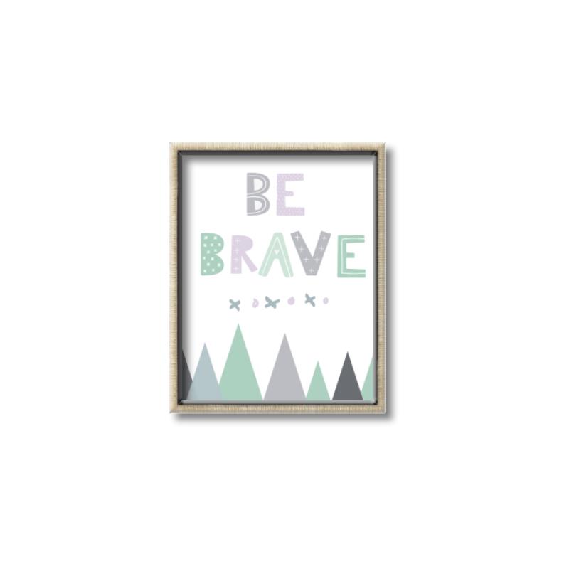 Picture of Be Brave I Pastel _GroupedProduct_Rectangle_Portrait_Mini_ _GroupedProduct_Rectangle_Portrait_Canvas_Framed_