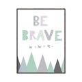 Picture of Be Brave I Pastel _GroupedProduct_Rectangle_Portrait_Mini_ _GroupedProduct_Rectangle_Portrait_Canvas_Framed_