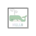 Picture of Whale Hello _GroupedProduct_Square_Mini_ _GroupedProduct_Square_Canvas_Framed_