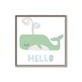 Picture of Whale Hello _GroupedProduct_Square_Mini_ _GroupedProduct_Square_Canvas_Framed_