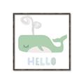 Picture of Whale Hello _GroupedProduct_Square_Mini_ _GroupedProduct_Square_Canvas_Framed_