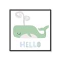 Picture of Whale Hello _GroupedProduct_Square_Mini_ _GroupedProduct_Square_Canvas_Framed_