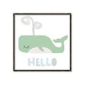 Picture of Whale Hello _GroupedProduct_Square_Mini_ _GroupedProduct_Square_Canvas_Framed_
