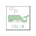 Picture of Whale Hello _GroupedProduct_Square_Mini_ _GroupedProduct_Square_Canvas_Framed_