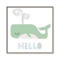 Picture of Whale Hello _GroupedProduct_Square_Mini_ _GroupedProduct_Square_Canvas_Framed_