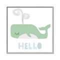 Picture of Whale Hello _GroupedProduct_Square_Mini_ _GroupedProduct_Square_Canvas_Framed_