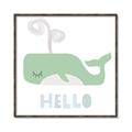 Picture of Whale Hello _GroupedProduct_Square_Mini_ _GroupedProduct_Square_Canvas_Framed_