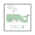 Picture of Whale Hello _GroupedProduct_Square_Mini_ _GroupedProduct_Square_Canvas_Framed_