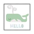 Picture of Whale Hello _GroupedProduct_Square_Mini_ _GroupedProduct_Square_Canvas_Framed_
