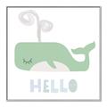 Picture of Whale Hello _GroupedProduct_Square_Mini_ _GroupedProduct_Square_Canvas_Framed_