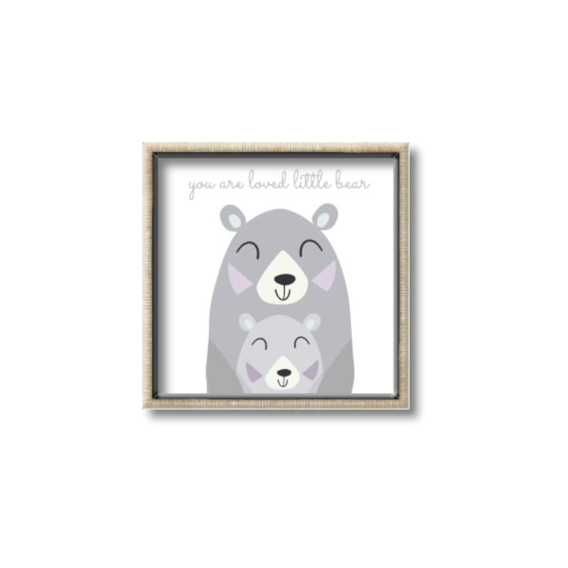 Picture of Loved Little Bear _GroupedProduct_Square_Mini_ _GroupedProduct_Square_Canvas_Framed_