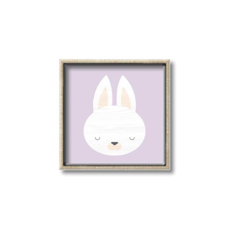 Picture of Purple Bunny _GroupedProduct_Square_Mini_ _GroupedProduct_Square_Canvas_Framed_