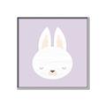 Picture of Purple Bunny _GroupedProduct_Square_Mini_ _GroupedProduct_Square_Canvas_Framed_