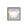 Picture of Gray Deer _GroupedProduct_Square_Mini_ _GroupedProduct_Square_Canvas_Framed_