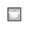 Picture of Gray Deer _GroupedProduct_Square_Mini_ _GroupedProduct_Square_Canvas_Framed_