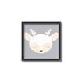 Picture of Gray Deer _GroupedProduct_Square_Mini_ _GroupedProduct_Square_Canvas_Framed_
