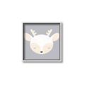 Picture of Gray Deer _GroupedProduct_Square_Mini_ _GroupedProduct_Square_Canvas_Framed_