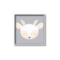 Picture of Gray Deer _GroupedProduct_Square_Mini_ _GroupedProduct_Square_Canvas_Framed_