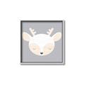 Picture of Gray Deer _GroupedProduct_Square_Mini_ _GroupedProduct_Square_Canvas_Framed_