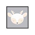 Picture of Gray Deer _GroupedProduct_Square_Mini_ _GroupedProduct_Square_Canvas_Framed_