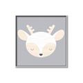 Picture of Gray Deer _GroupedProduct_Square_Mini_ _GroupedProduct_Square_Canvas_Framed_