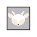 Picture of Gray Deer _GroupedProduct_Square_Mini_ _GroupedProduct_Square_Canvas_Framed_