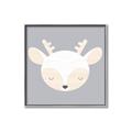 Picture of Gray Deer _GroupedProduct_Square_Mini_ _GroupedProduct_Square_Canvas_Framed_