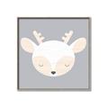 Picture of Gray Deer _GroupedProduct_Square_Mini_ _GroupedProduct_Square_Canvas_Framed_