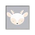 Picture of Gray Deer _GroupedProduct_Square_Mini_ _GroupedProduct_Square_Canvas_Framed_