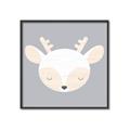 Picture of Gray Deer _GroupedProduct_Square_Mini_ _GroupedProduct_Square_Canvas_Framed_