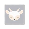 Picture of Gray Deer _GroupedProduct_Square_Mini_ _GroupedProduct_Square_Canvas_Framed_