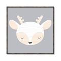Picture of Gray Deer _GroupedProduct_Square_Mini_ _GroupedProduct_Square_Canvas_Framed_