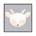 Picture of Gray Deer _GroupedProduct_Square_Mini_ _GroupedProduct_Square_Canvas_Framed_