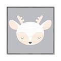 Picture of Gray Deer _GroupedProduct_Square_Mini_ _GroupedProduct_Square_Canvas_Framed_