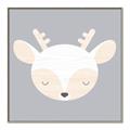 Picture of Gray Deer _GroupedProduct_Square_Mini_ _GroupedProduct_Square_Canvas_Framed_