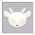 Picture of Gray Deer _GroupedProduct_Square_Mini_ _GroupedProduct_Square_Canvas_Framed_