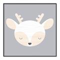Picture of Gray Deer _GroupedProduct_Square_Mini_ _GroupedProduct_Square_Canvas_Framed_