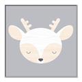 Picture of Gray Deer _GroupedProduct_Square_Mini_ _GroupedProduct_Square_Canvas_Framed_