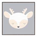Picture of Gray Deer _GroupedProduct_Square_Mini_ _GroupedProduct_Square_Canvas_Framed_